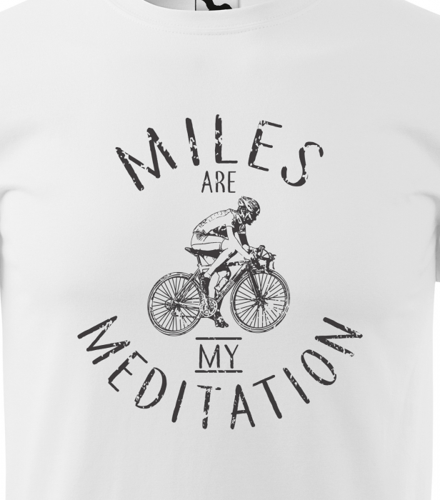 Tricou pentru biciclisti, idee de cadou, Miles Meditation [2]