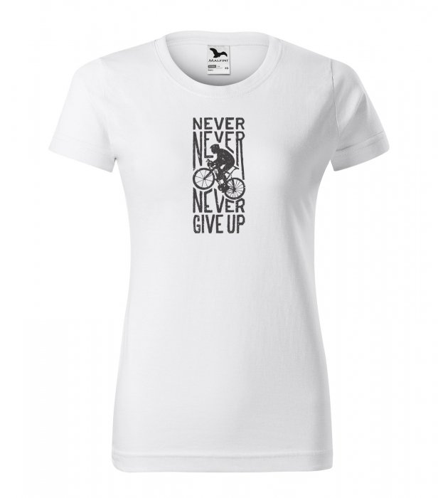 Tricou pentru biciclisti, idee de cadou, Never Give Up [1]