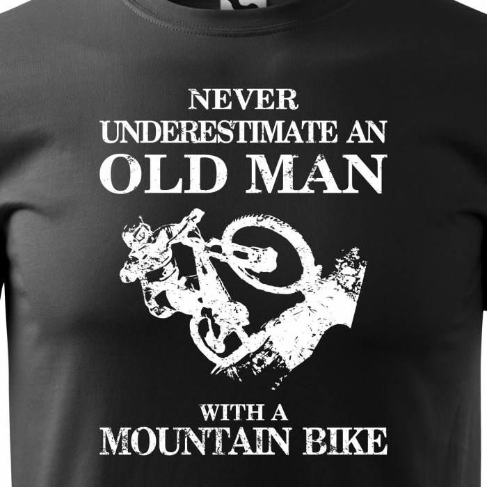 Tricou pentru biciclisti, idee de cadou, Old Man on Bike [2]