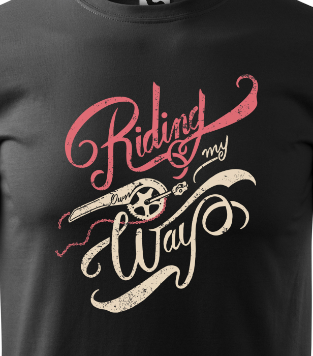 Tricou pentru biciclisti, idee de cadou, Riding my Way [2]