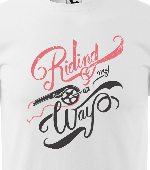 Tricou pentru biciclisti, idee de cadou, Riding my Way [2]