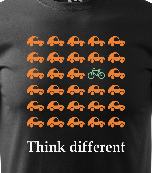 Tricou pentru biciclisti, idee de cadou, Think Different [2]