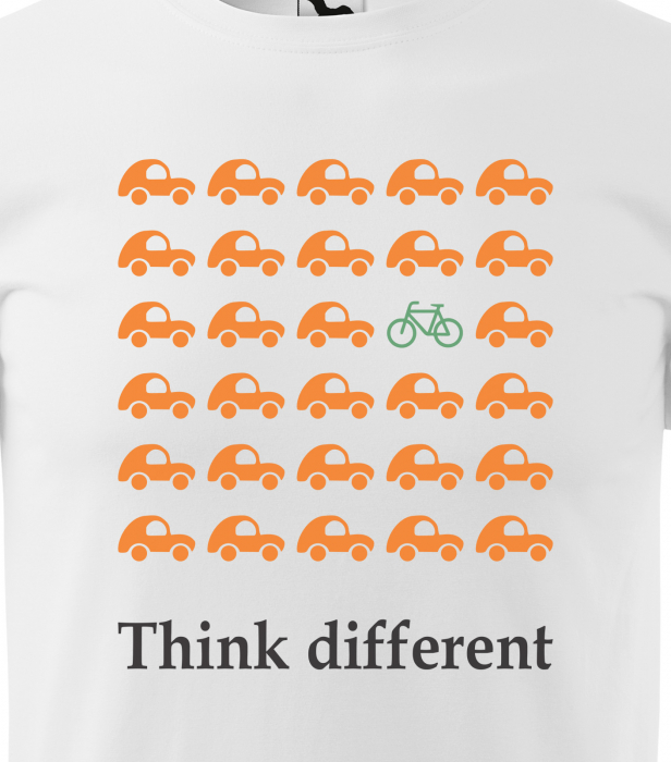 Tricou pentru biciclisti, idee de cadou, Think Different [2]