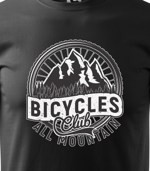 Tricou pentru biciclisti MTB, idee de cadou, Bicycles Club All Mountain [2]