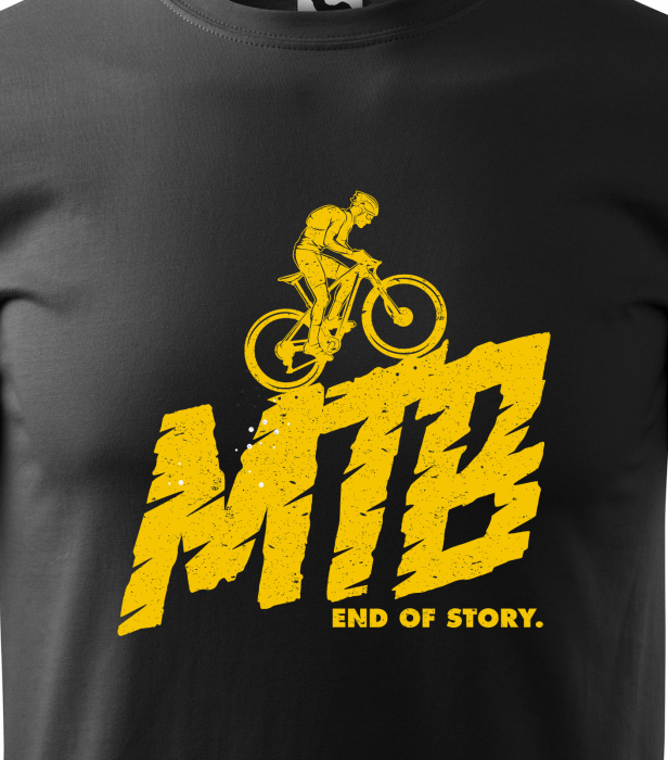 Tricou pentru biciclisti MTB, idee de cadou, End of Story [2]