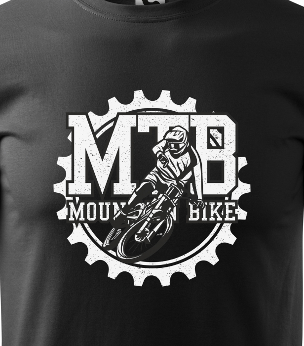 REDUCERE! Tricou de bărbati, marimea S (negru) pentru biciclisti Mountain Bike Gear [2]