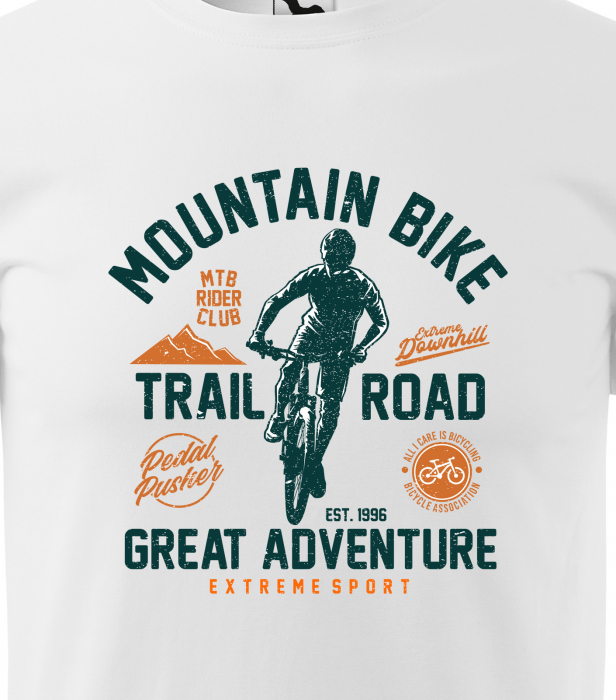 Tricou pentru biciclisti MTB, idee de cadou, Trail Road Great Adventure [2]