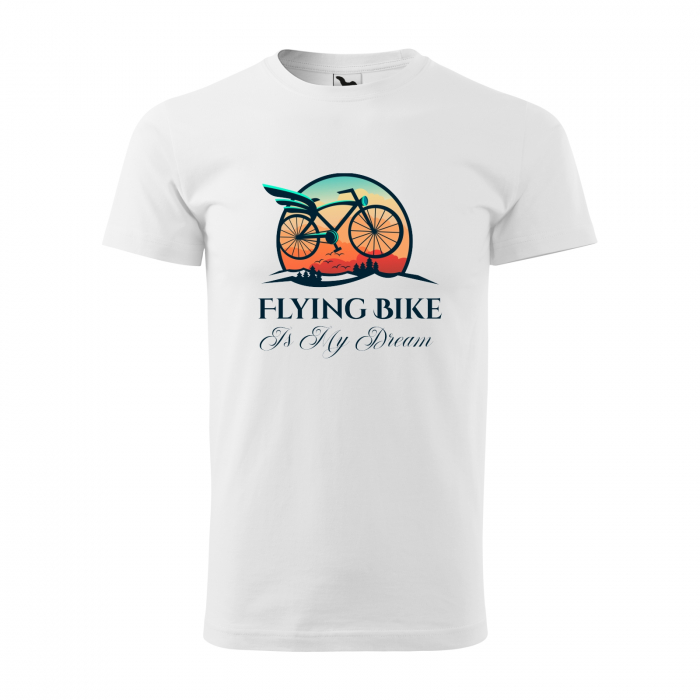 Tricou pentru biciclisti pasionati, idee de cadou, A Flying Bike is my Dream [1]