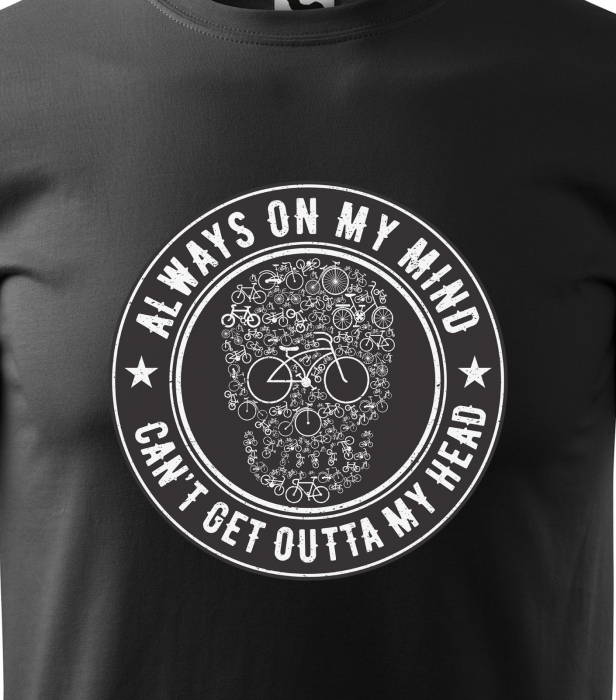 Tricou pentru biciclisti pasionati, idee de cadou, Always on my Mind [2]