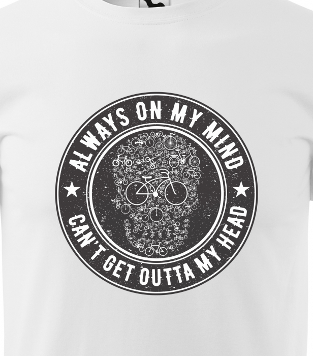 Tricou pentru biciclisti pasionati, idee de cadou, Always on my Mind [2]