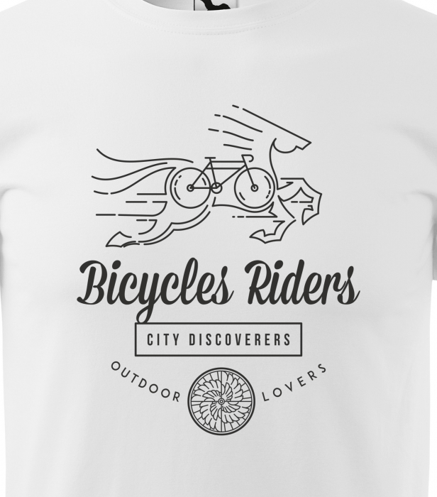 Tricou pentru biciclisti pasionati, idee de cadou, Bicycles Riders City Discoverers [2]