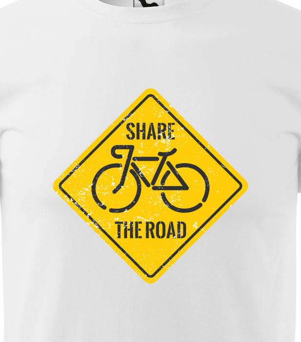 Tricou pentru biciclisti pasionati, idee de cadou, Bike Sign Share the Road [2]