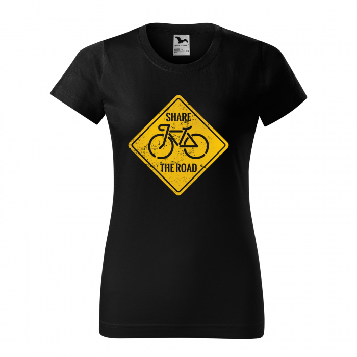 Tricou pentru biciclisti pasionati, idee de cadou, Bike Sign Share the Road [1]