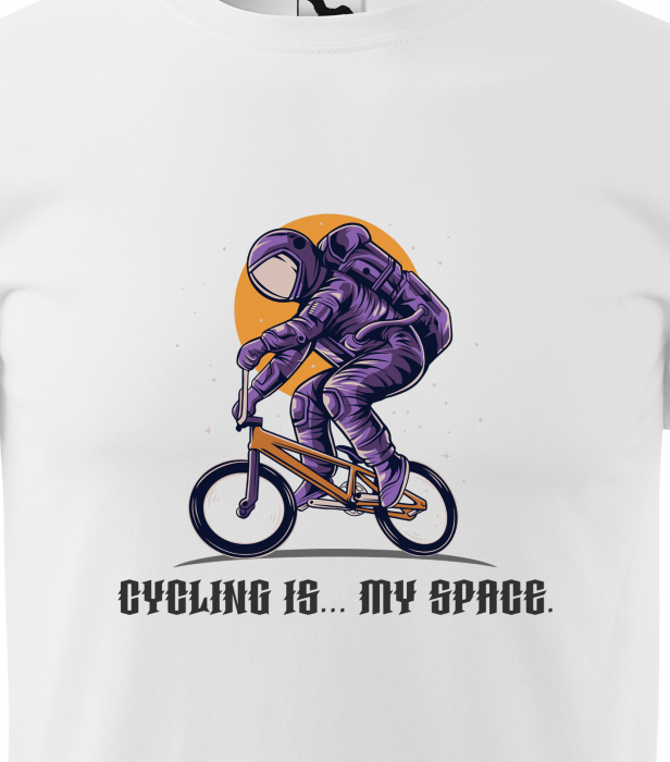 Tricou pentru biciclisti pasionati, idee de cadou, Cycling is my Space [2]