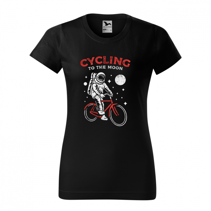 Tricou pentru biciclisti pasionati, idee de cadou, Cycling to the Moon [1]