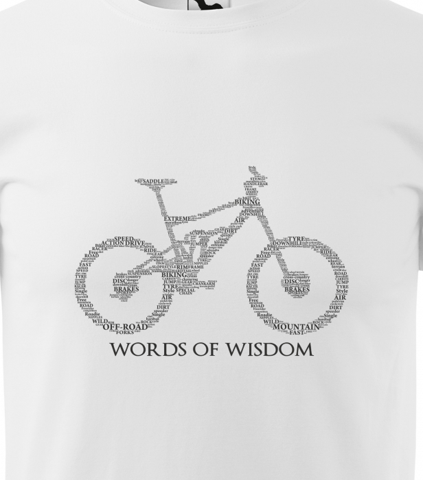 Tricou pentru biciclisti pasionati, idee de cadou, Cyclism Words of Wisdom [2]