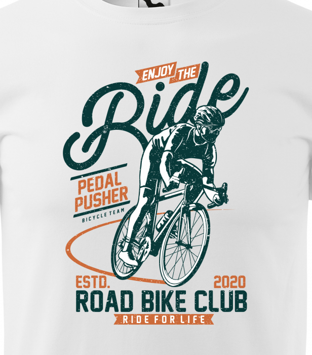 Tricou pentru biciclisti pasionati, idee de cadou, Enjoy the Ride Pedal Pusher [2]