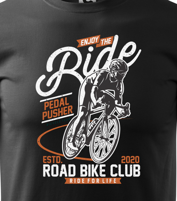 Tricou pentru biciclisti pasionati, idee de cadou, Enjoy the Ride Pedal Pusher [2]