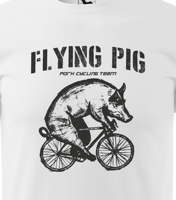 Tricou pentru biciclisti pasionati, idee de cadou, Flying Pig Pork Cycling Team [2]