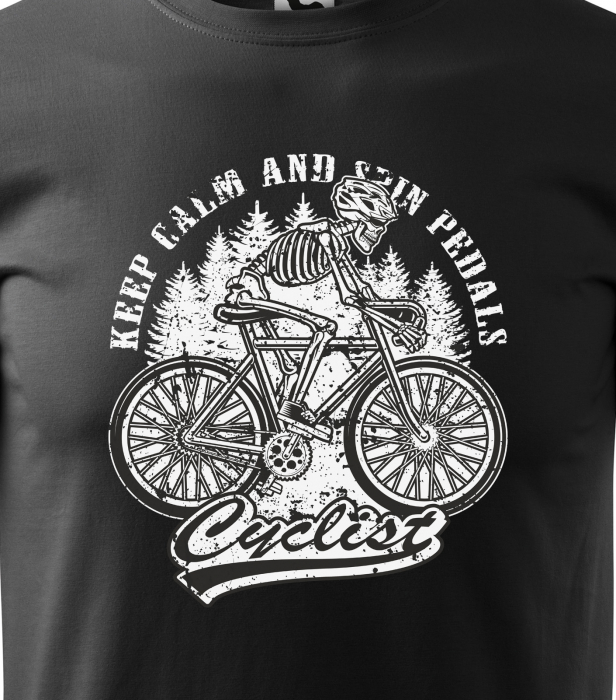 Tricou pentru biciclisti pasionati, idee de cadou, Keep Calm and Spin Pedals [2]