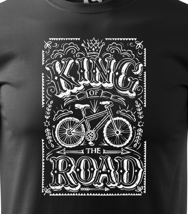 Tricou pentru biciclisti pasionati, idee de cadou, King of the Road [2]