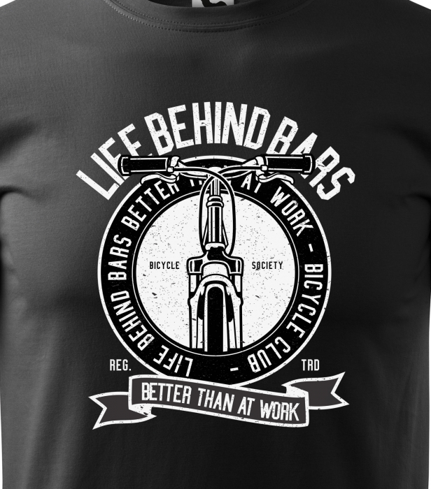 Tricou pentru biciclisti pasionati, idee de cadou, Life Behind [2]