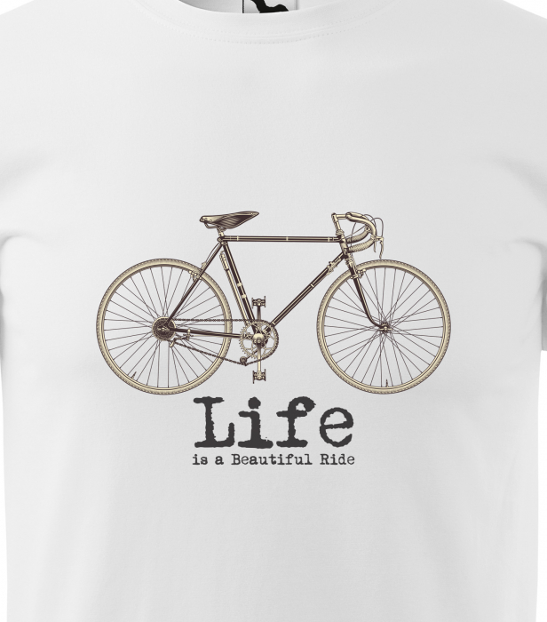 Tricou pentru biciclisti pasionati, idee de cadou, Life is a Beautiful Ride [2]