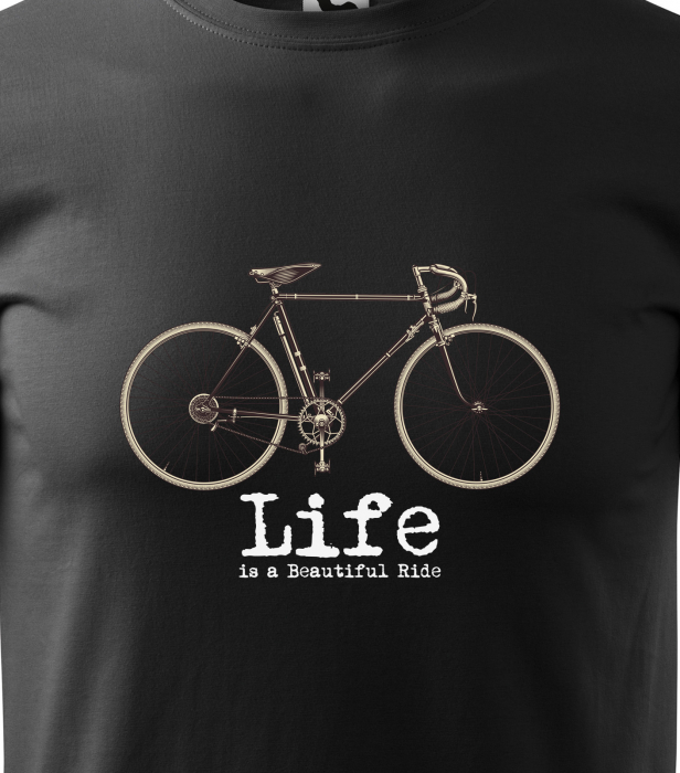 Tricou pentru biciclisti pasionati, idee de cadou, Life is a Beautiful Ride [2]