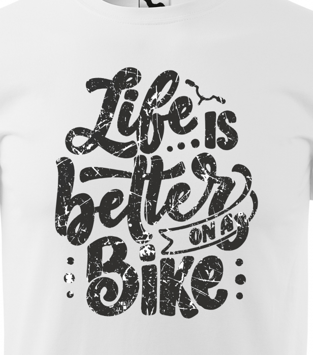 Tricou pentru biciclisti pasionati, idee de cadou, Life is Better on a Bicycle [2]