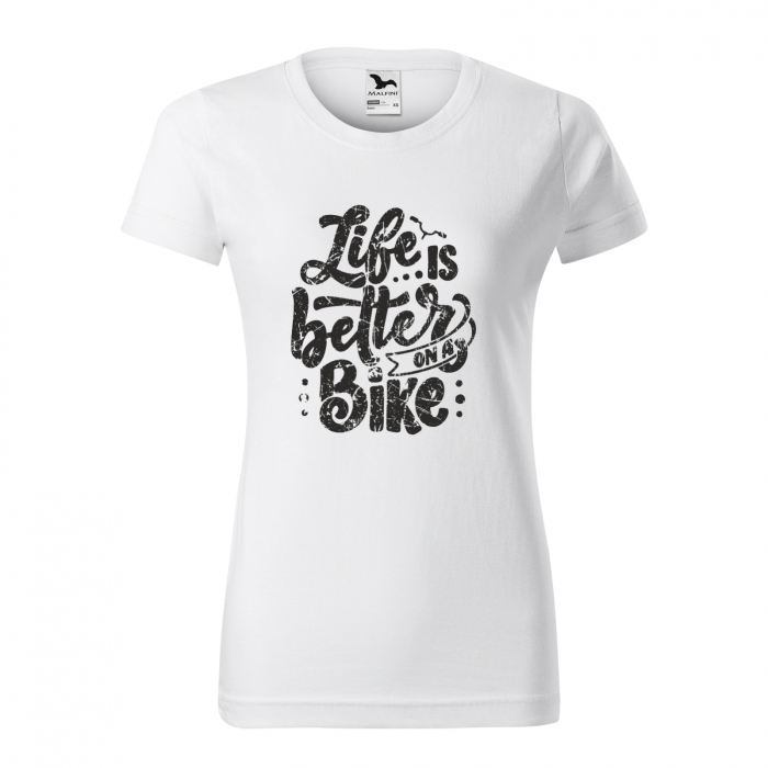 Tricou pentru biciclisti pasionati, idee de cadou, Life is Better on a Bicycle [1]