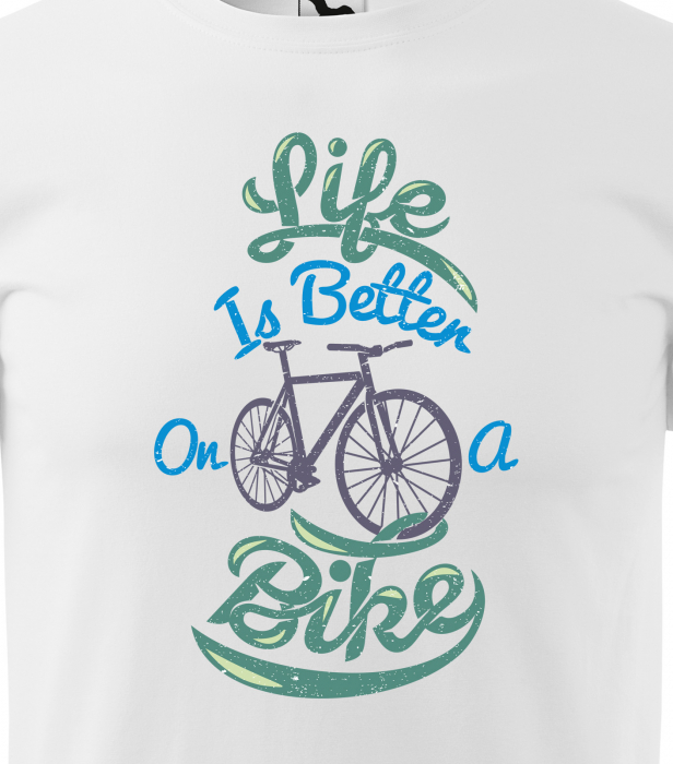 Tricou pentru biciclisti pasionati, idee de cadou, Life is Better on a Bike [2]