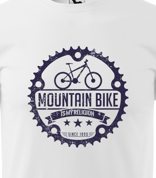 Tricou pentru biciclisti pasionati, idee de cadou, MountainBike is my Religion [2]