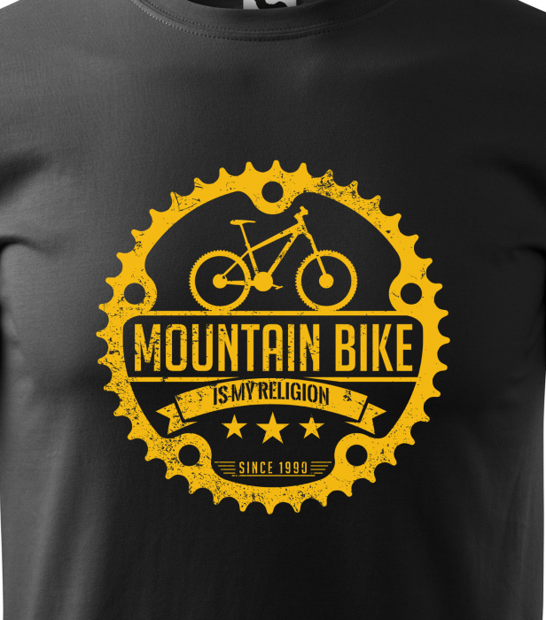 Tricou pentru biciclisti pasionati, idee de cadou, MountainBike is my Religion [2]