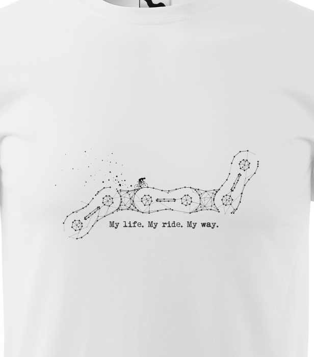 Tricou pentru biciclisti pasionati, idee de cadou, My Life My Ride My Own Way [2]