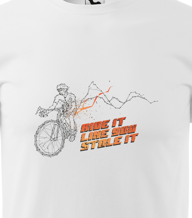 Tricou pentru biciclisti pasionati, idee de cadou, Ride it Like You Stole This Bike [2]