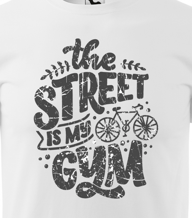 Tricou pentru biciclisti pasionati, idee de cadou, The Street is my Gym [2]