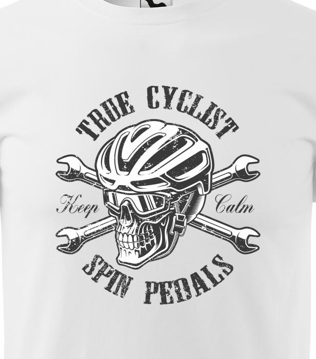 Tricou pentru biciclisti pasionati, idee de cadou, True Cyclist Spin Pedals [2]