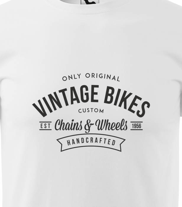 Tricou pentru biciclisti pasionati, idee de cadou, Vintage Bikes Chains and Wheels [2]