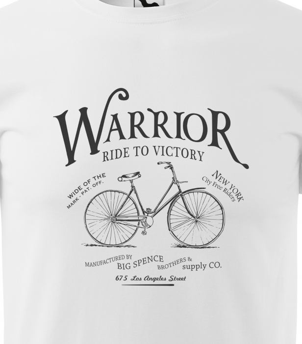 Tricou pentru biciclisti pasionati, idee de cadou, Warrior Ride to Victory [2]