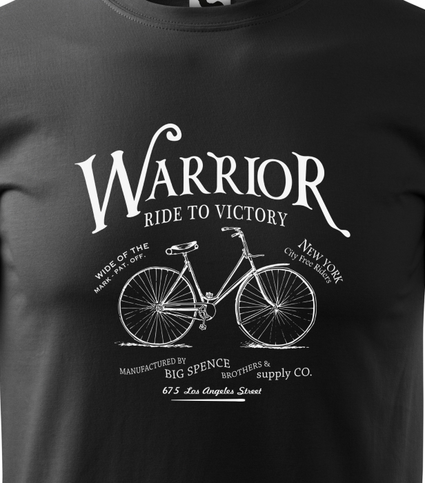 Tricou pentru biciclisti pasionati, idee de cadou, Warrior Ride to Victory [2]