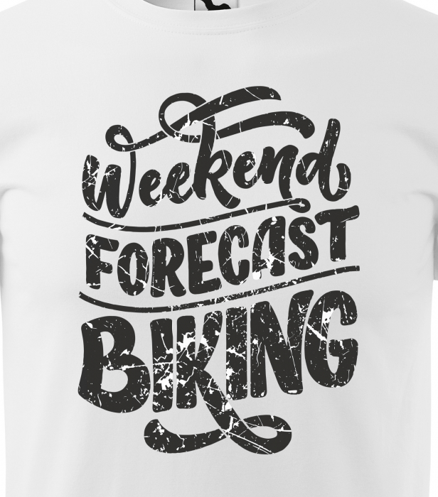 Tricou pentru biciclisti pasionati, idee de cadou, Weekend Forecast Biking [2]