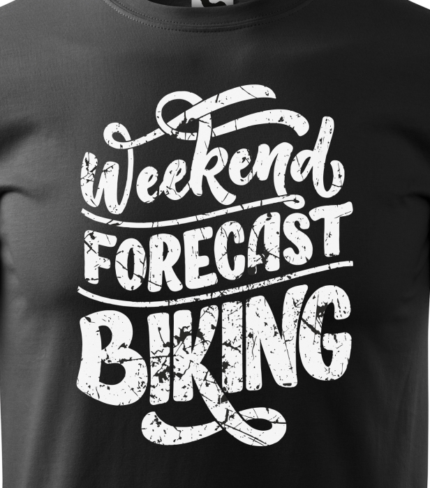 Tricou pentru biciclisti pasionati, idee de cadou, Weekend Forecast Biking [2]