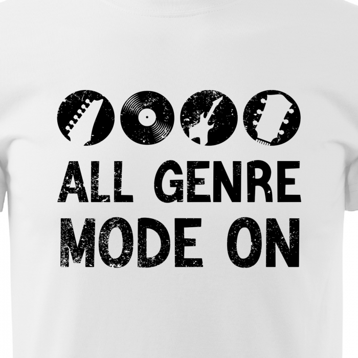 Tricou pentru cei pasionati de muzica, cadoul perfect, All Genre Mode ON [2]