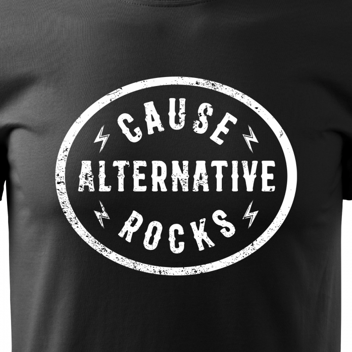 Tricou pentru cei pasionati de muzica, cadoul perfect, Alternative Music Rocks [2]