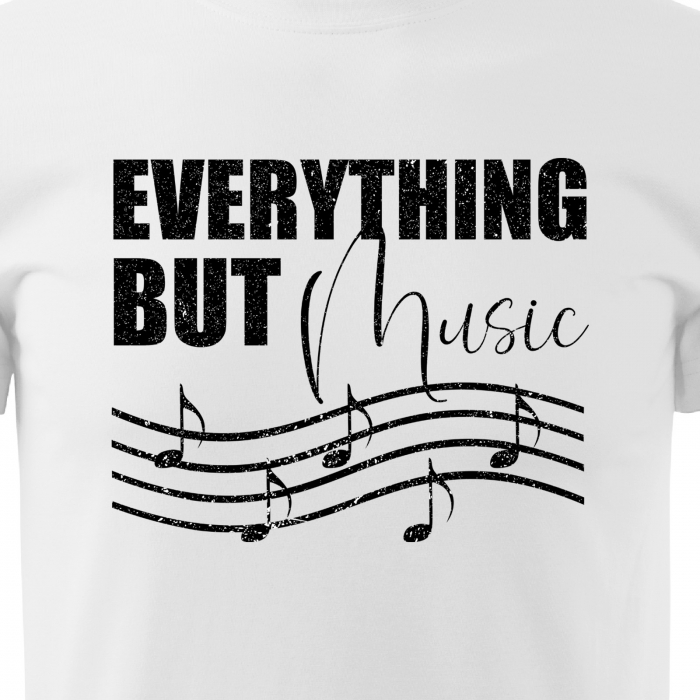 Tricou pentru cei pasionati de muzica, cadoul perfect, Everything But Music [2]