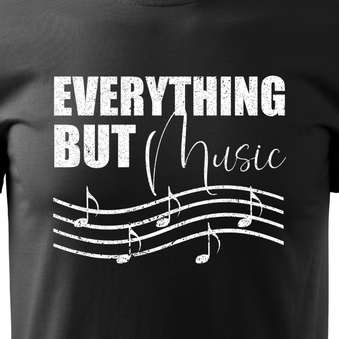 Tricou pentru cei pasionati de muzica, cadoul perfect, Everything But Music [2]