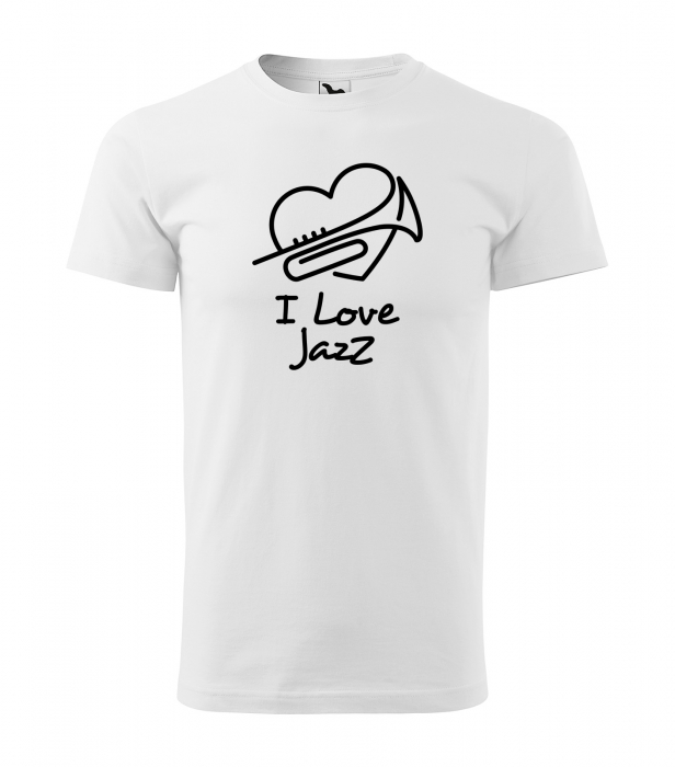 Tricou pentru cei pasionati de muzica, cadoul perfect, I Love Jazz [1]