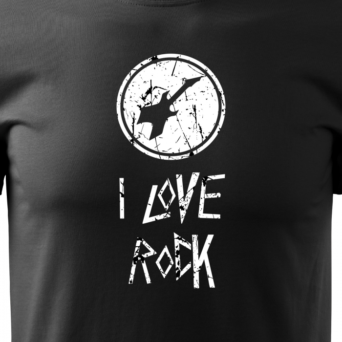 Tricou pentru cei pasionati de muzica, cadoul perfect, I Love Rock [2]