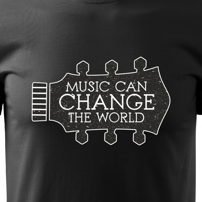 Tricou pentru cei pasionati de muzica, cadoul perfect, Music Can Change The World [2]