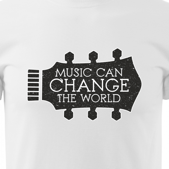 Tricou pentru cei pasionati de muzica, cadoul perfect, Music Can Change The World [2]